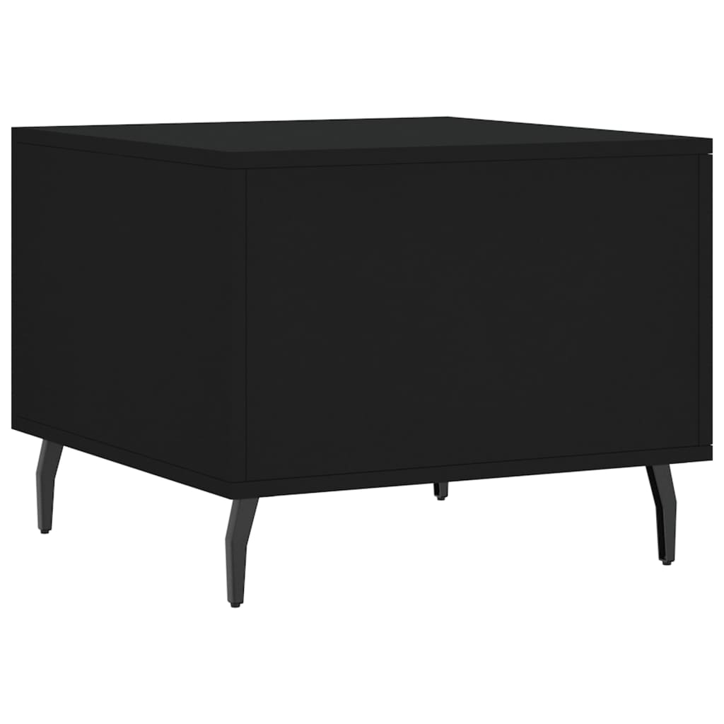 Coffee tables, 2 pcs., black, 50x50x40 cm, composite wood
