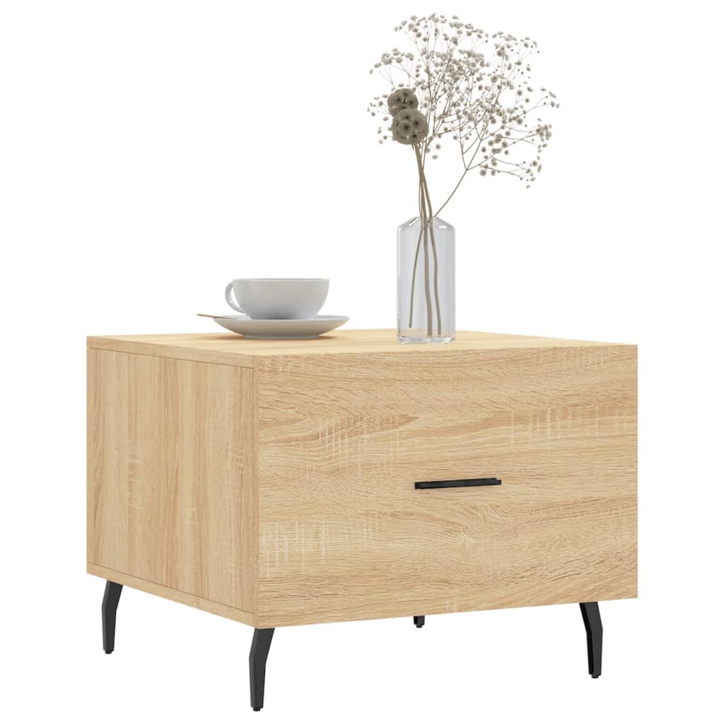 Coffee table, sonoma oak, 50x50x40 cm, processed wood