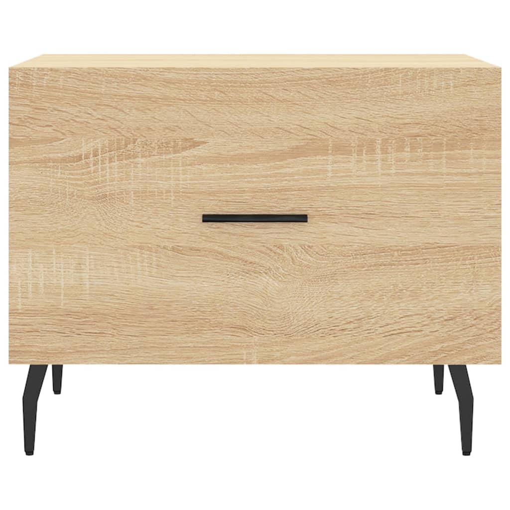 Coffee table, sonoma oak, 50x50x40 cm, processed wood