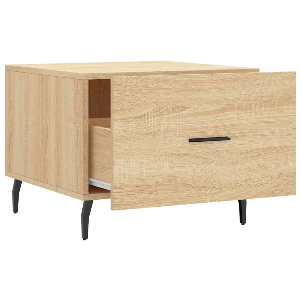 Coffee table, sonoma oak, 50x50x40 cm, processed wood