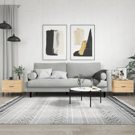 Coffee tables 2 pcs. sonoma oak 50x50x40 cm composite wood