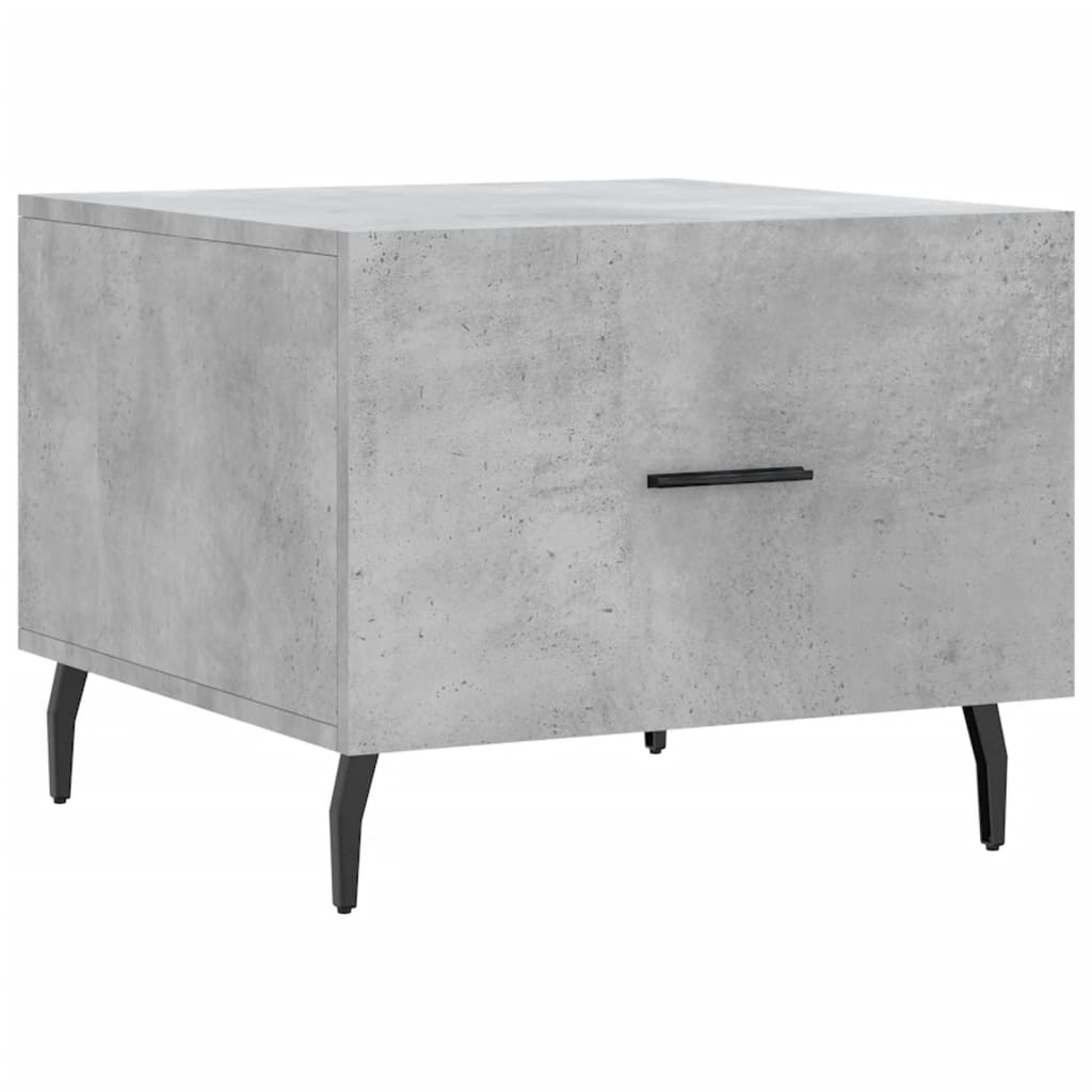 Coffee table, concrete gray, 50x50x40 cm, composite wood
