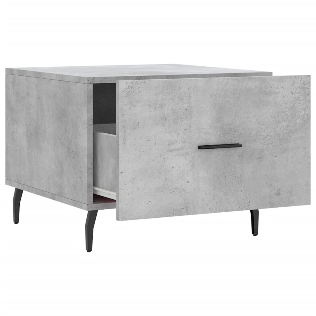Coffee table, concrete gray, 50x50x40 cm, composite wood