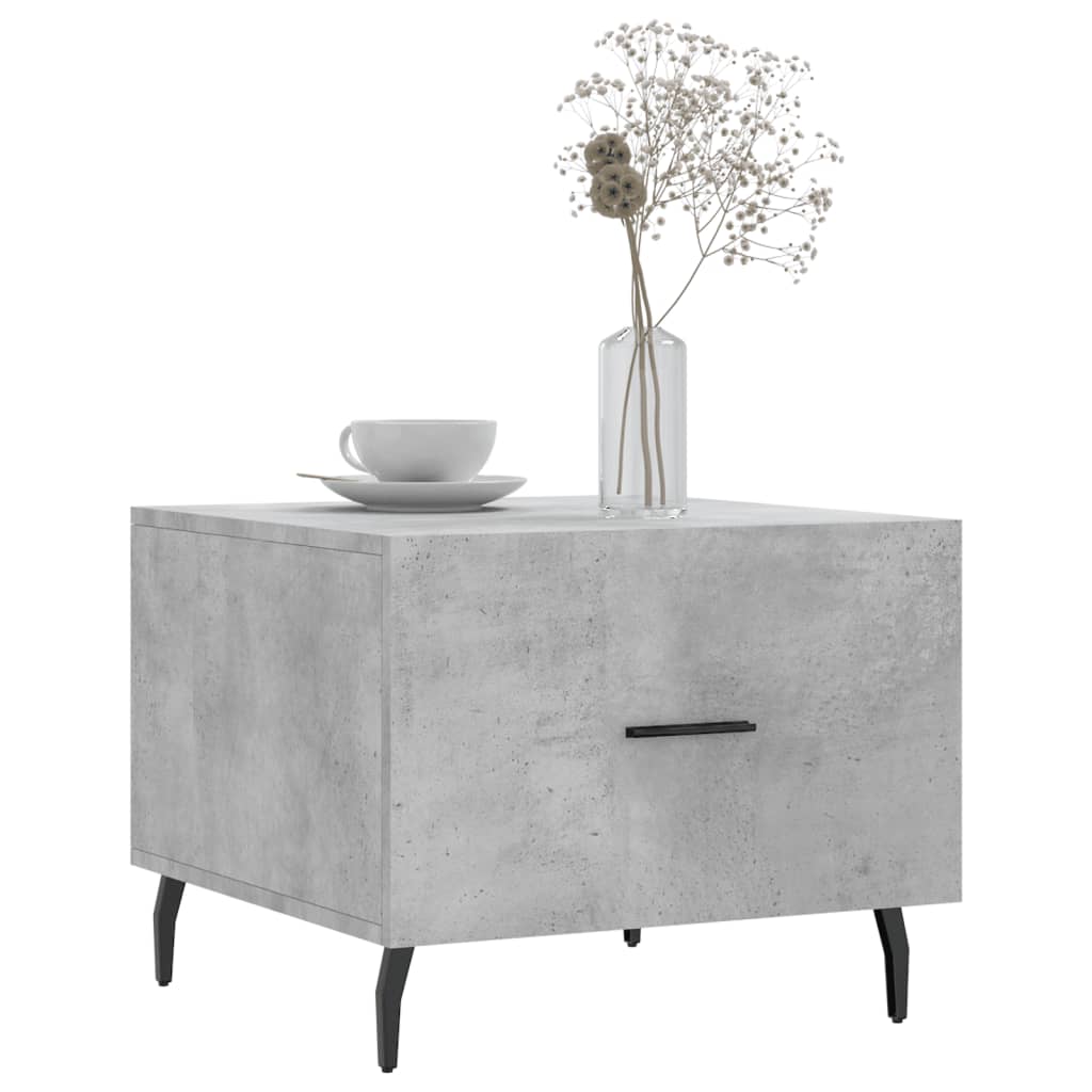 Coffee tables, 2 pcs., concrete gray, 50x50x40 cm, composite wood