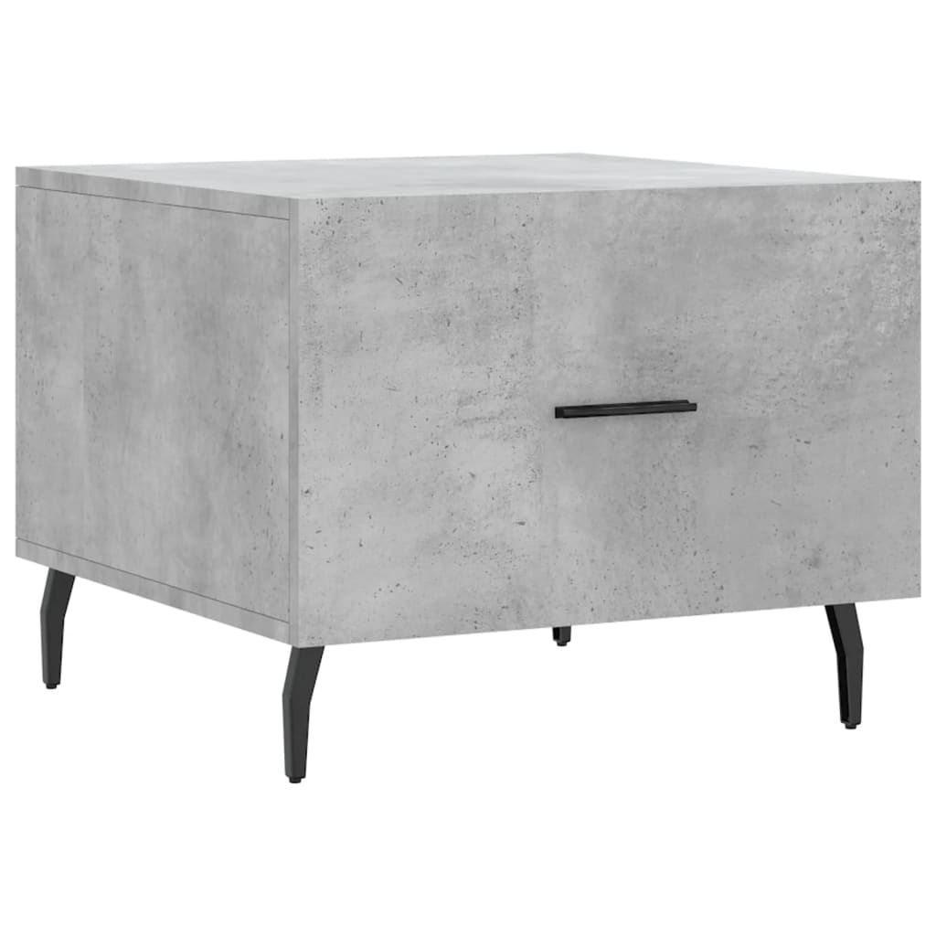 Coffee tables, 2 pcs., concrete gray, 50x50x40 cm, composite wood