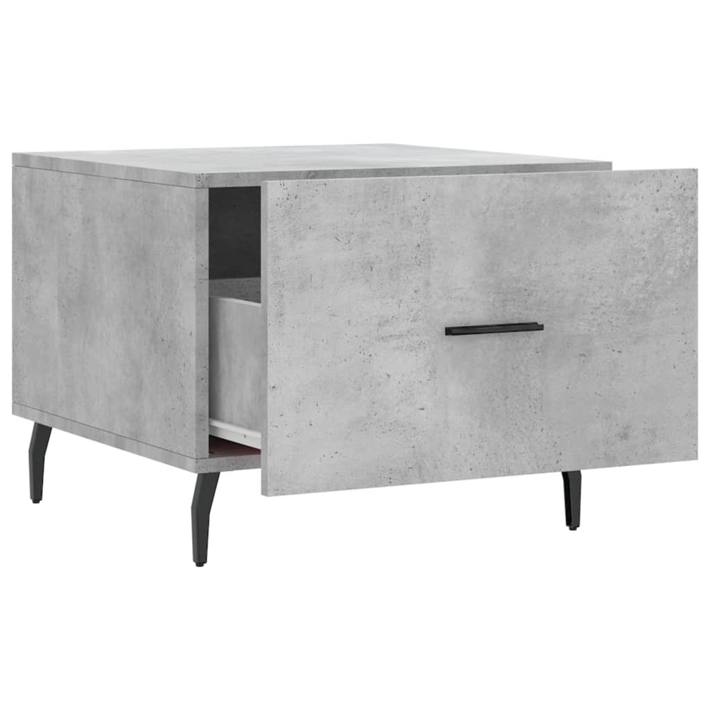 Coffee tables, 2 pcs., concrete gray, 50x50x40 cm, composite wood