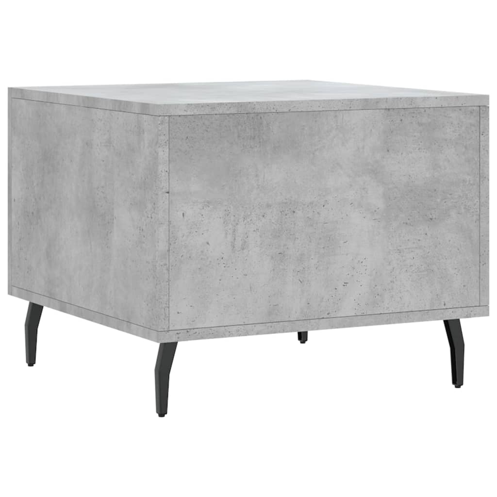 Coffee tables, 2 pcs., concrete gray, 50x50x40 cm, composite wood