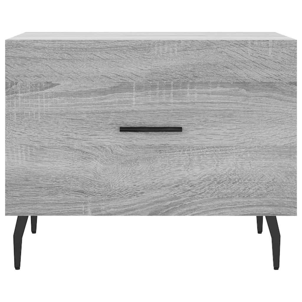 Coffee table, sonoma grey, 50x50x40 cm, processed wood