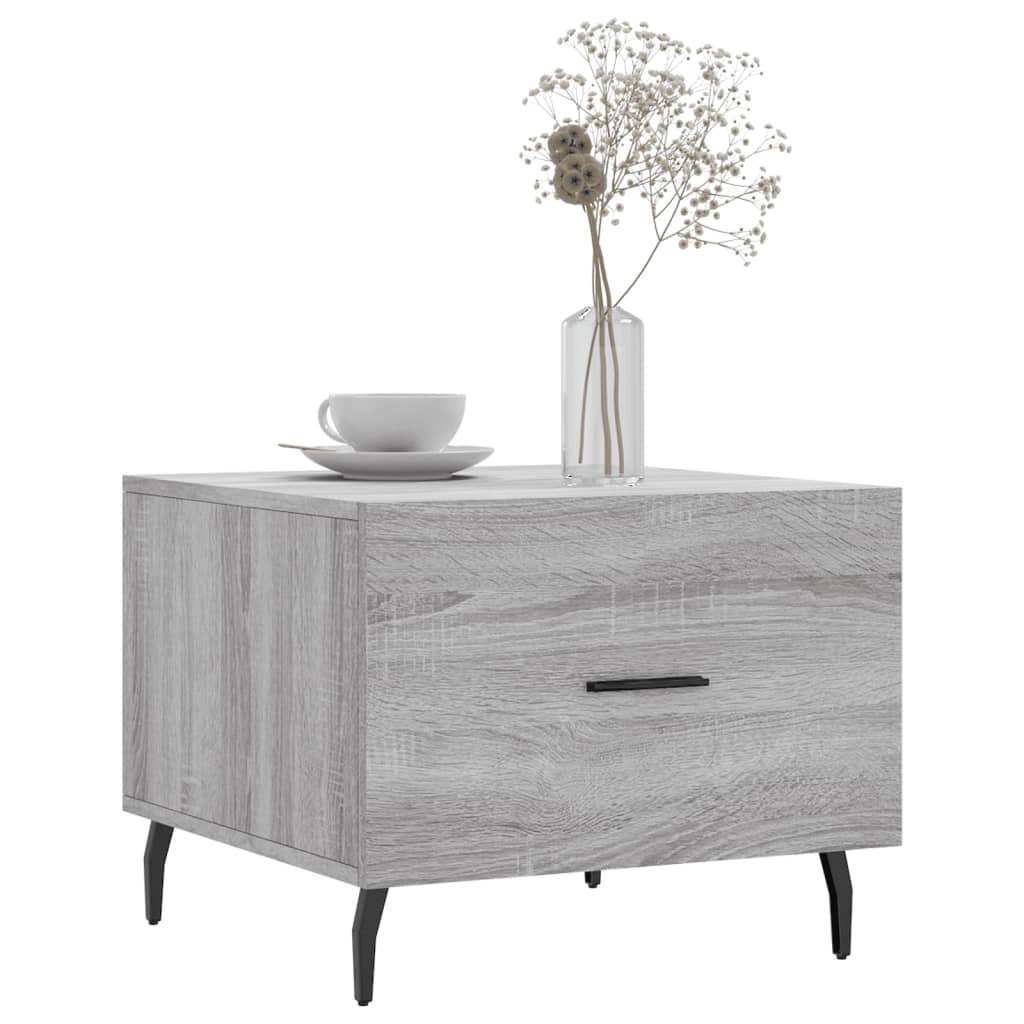 Coffee tables, 2 pcs., sonoma gray, 50x50x40 cm, composite wood