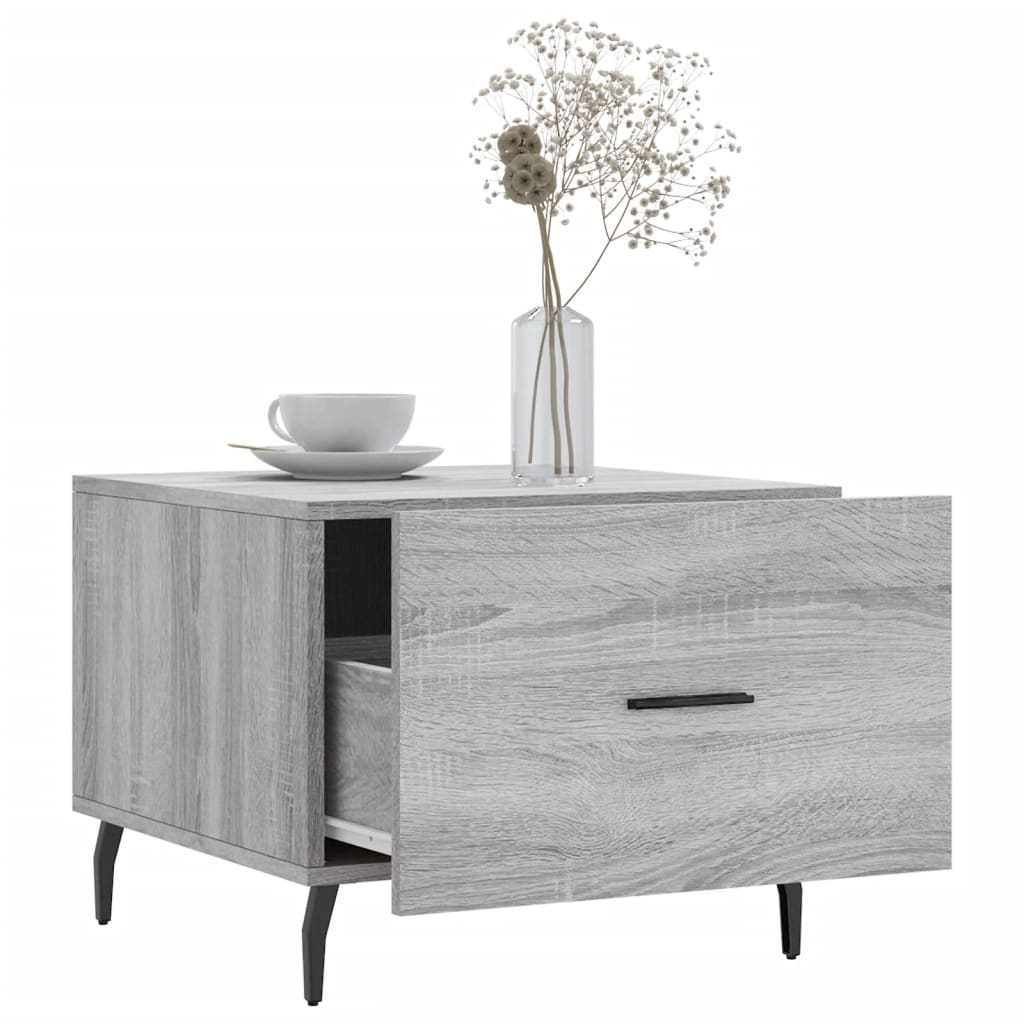 Coffee tables, 2 pcs., sonoma gray, 50x50x40 cm, composite wood
