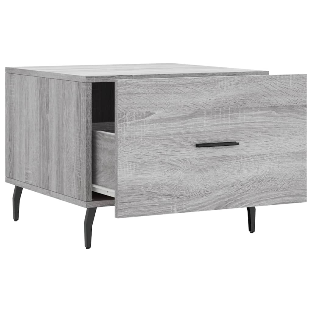 Coffee tables, 2 pcs., sonoma gray, 50x50x40 cm, composite wood