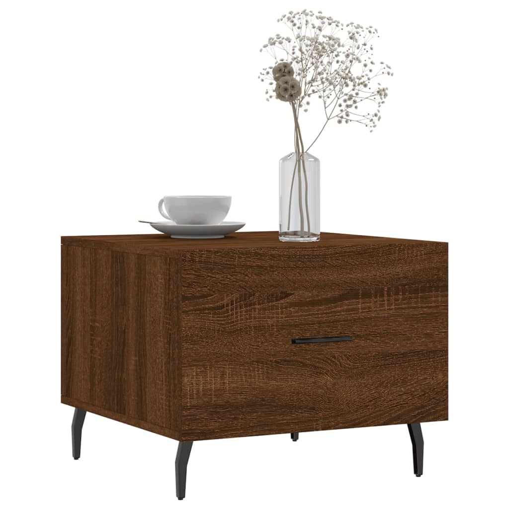 Coffee table, brown oak, 50x50x40 cm, processed wood