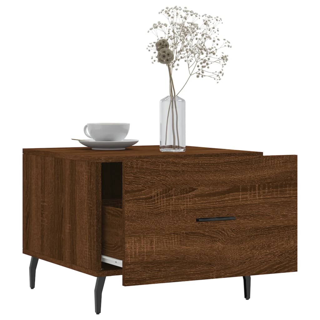 Coffee table, brown oak, 50x50x40 cm, processed wood
