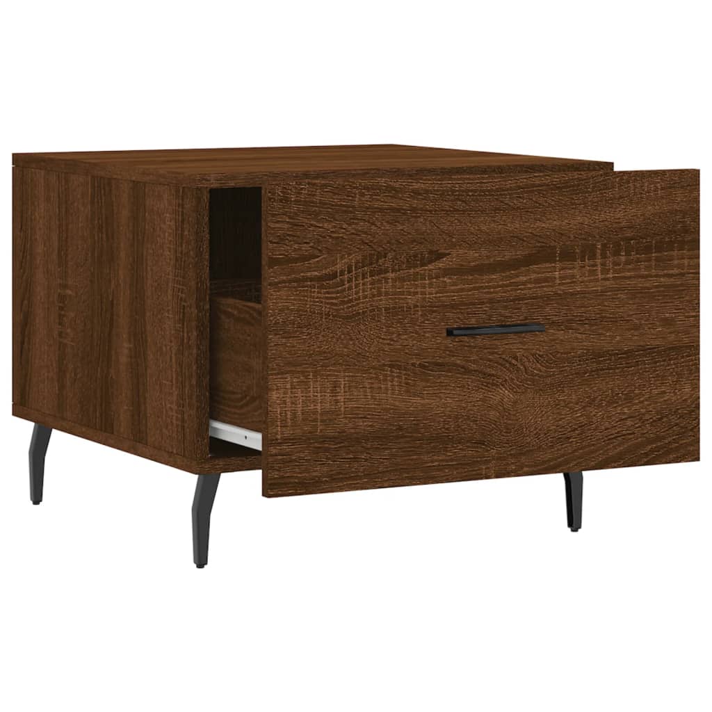 Coffee table, brown oak, 50x50x40 cm, processed wood