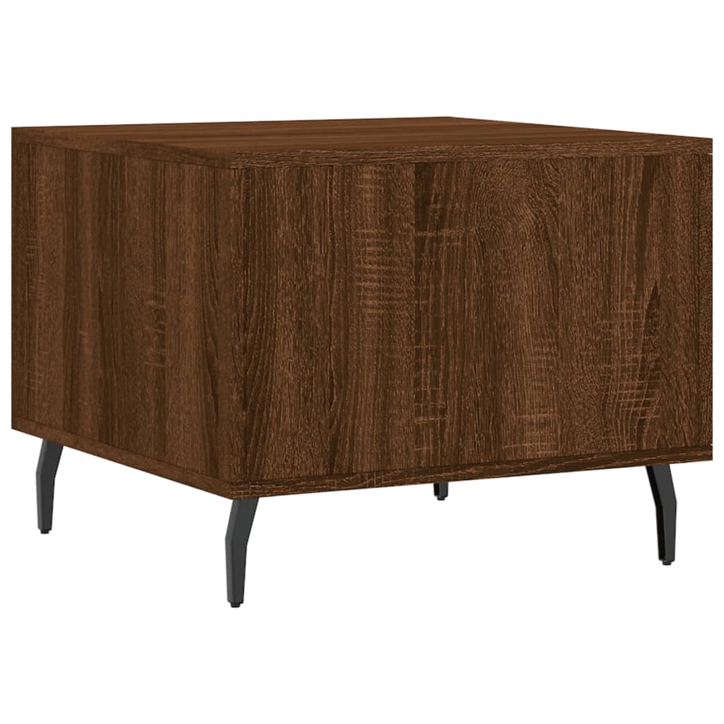 Coffee tables, 2 pcs. brown oak, 50x50x40 cm, composite wood