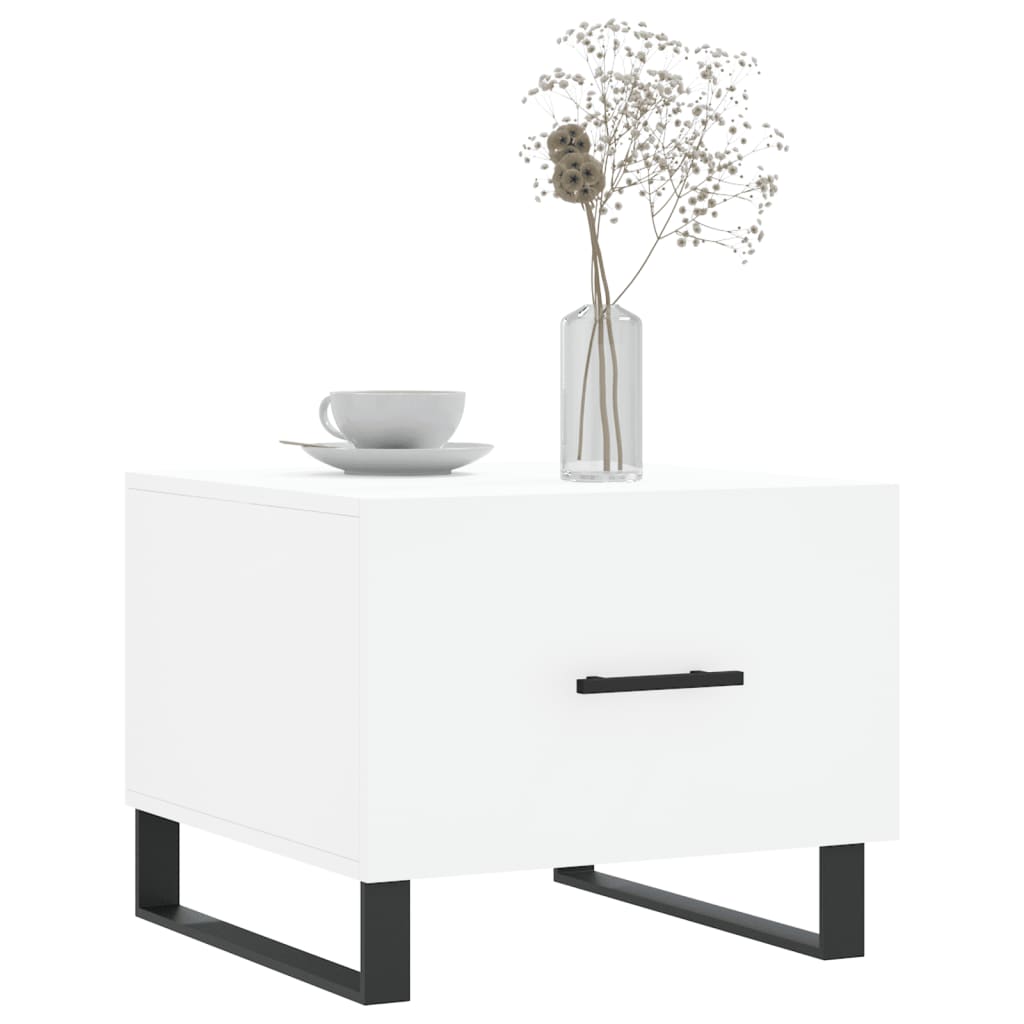 Coffee table, white, 50x50x40 cm, composite wood