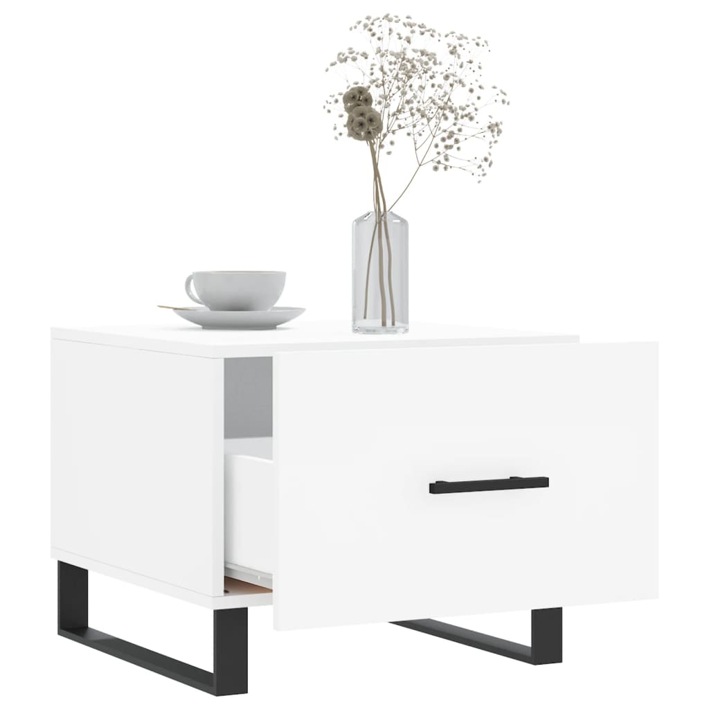 Coffee table, white, 50x50x40 cm, composite wood