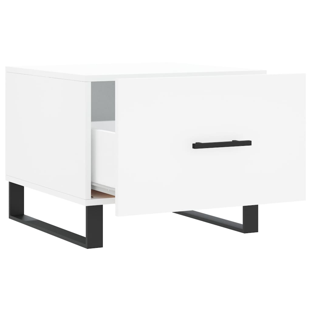 Coffee table, white, 50x50x40 cm, composite wood