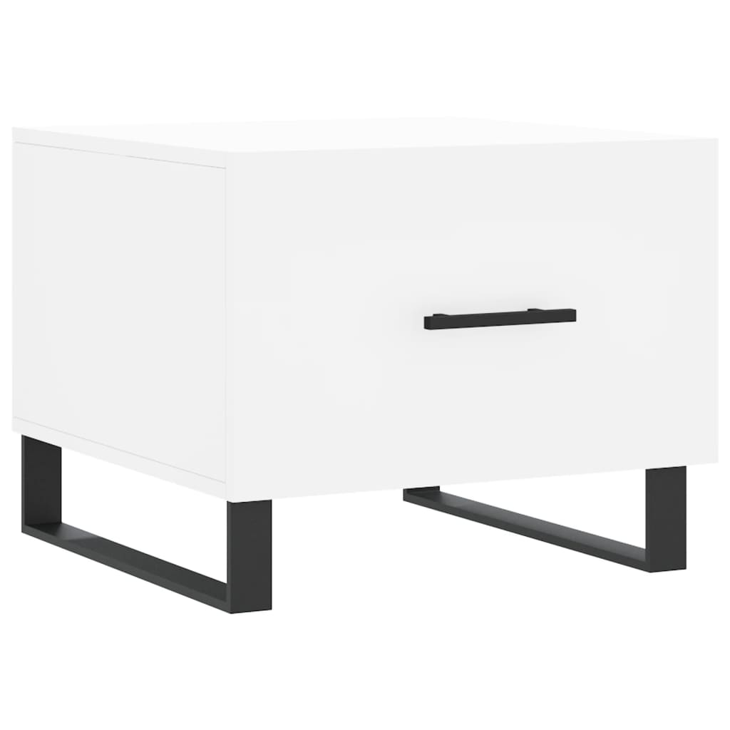 Coffee tables, 2 pcs., white, 50x50x40 cm, composite wood