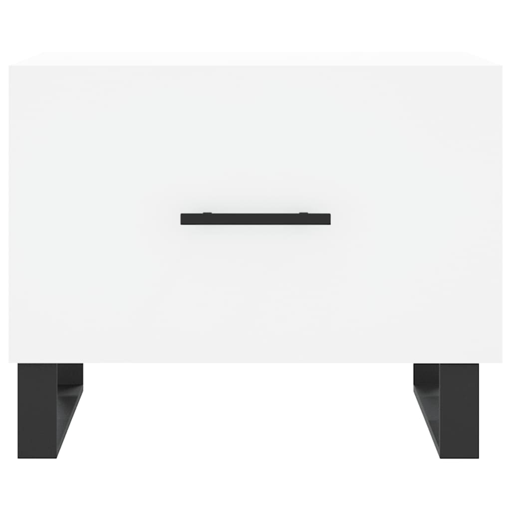 Coffee tables, 2 pcs., white, 50x50x40 cm, composite wood