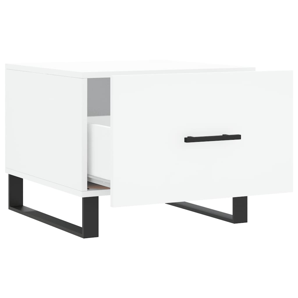 Coffee tables, 2 pcs., white, 50x50x40 cm, composite wood