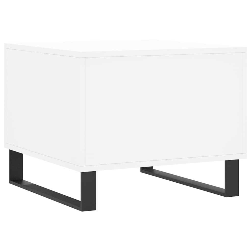 Coffee tables, 2 pcs., white, 50x50x40 cm, composite wood