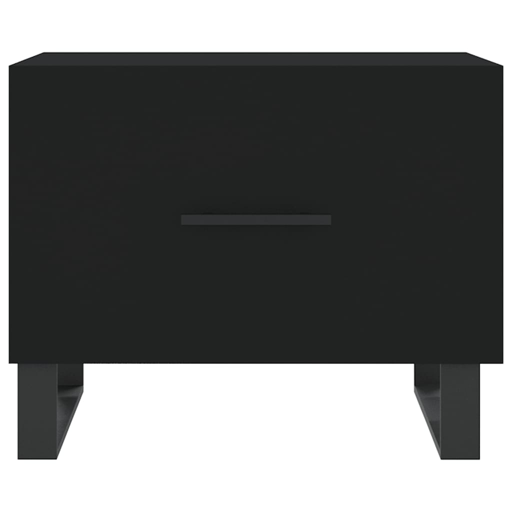 Coffee table, black, 50x50x40 cm, composite wood