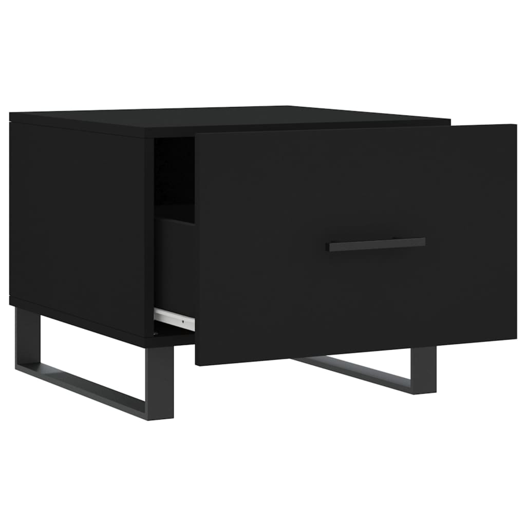 Coffee table, black, 50x50x40 cm, composite wood