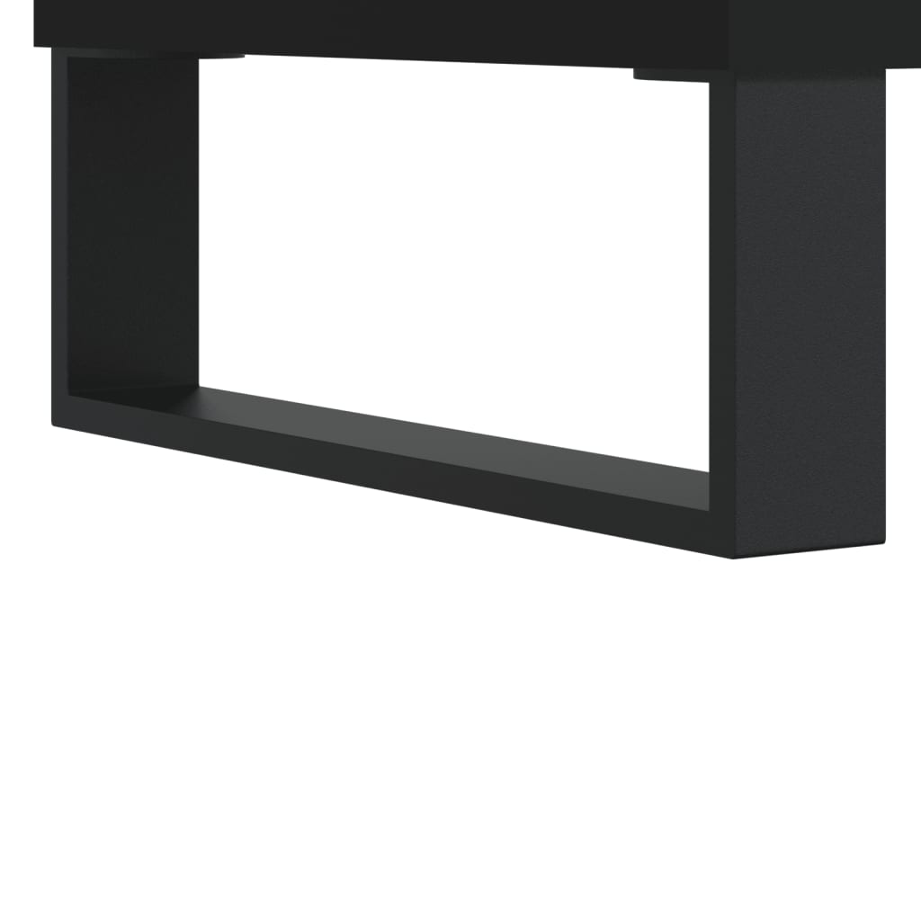 Coffee table, black, 50x50x40 cm, composite wood