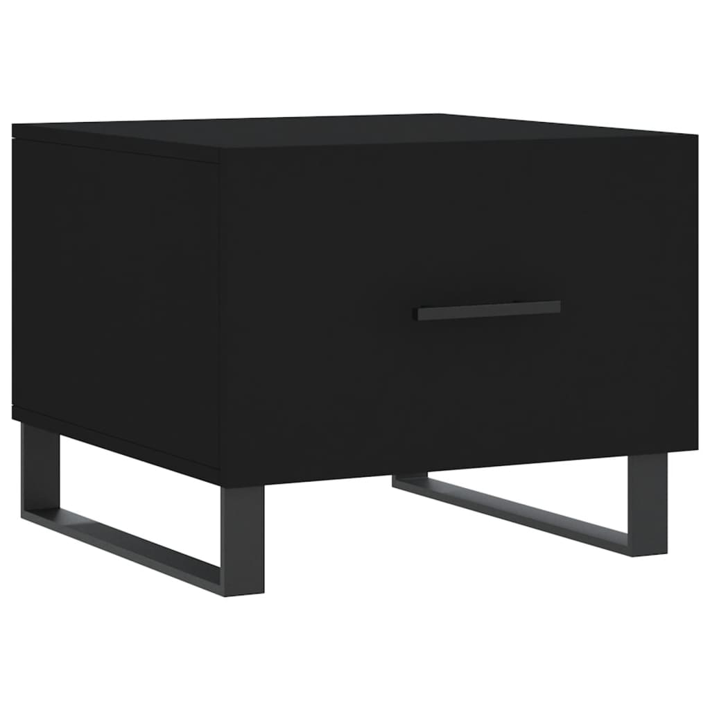 Coffee tables, 2 pcs., black, 50x50x40 cm, composite wood
