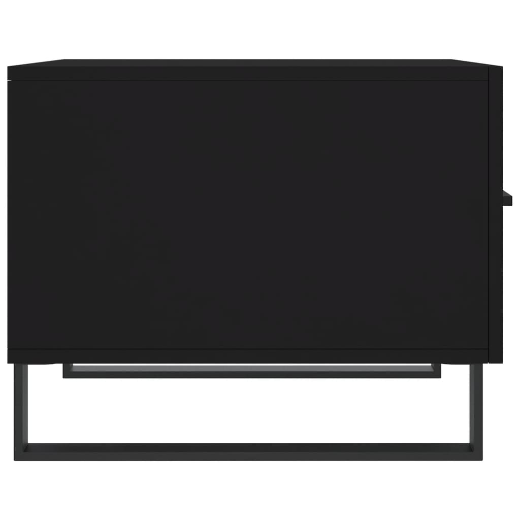 Coffee tables, 2 pcs., black, 50x50x40 cm, composite wood