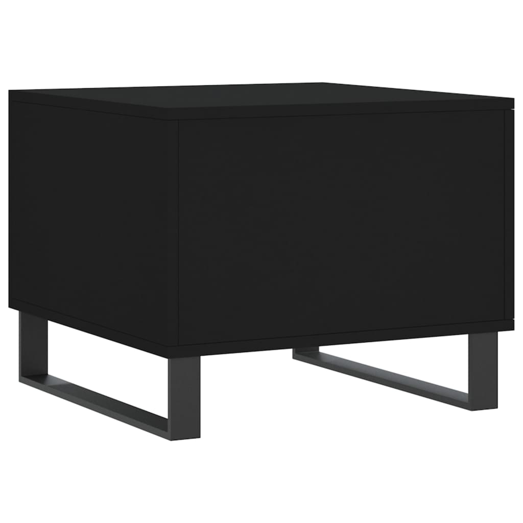 Coffee tables, 2 pcs., black, 50x50x40 cm, composite wood