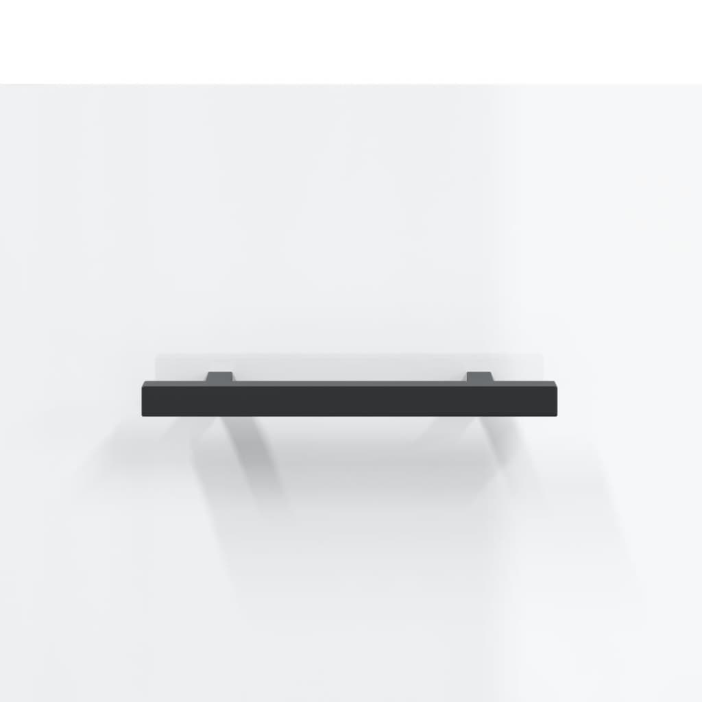 Coffee table, 2 pcs., glossy white, 50x50x40 cm