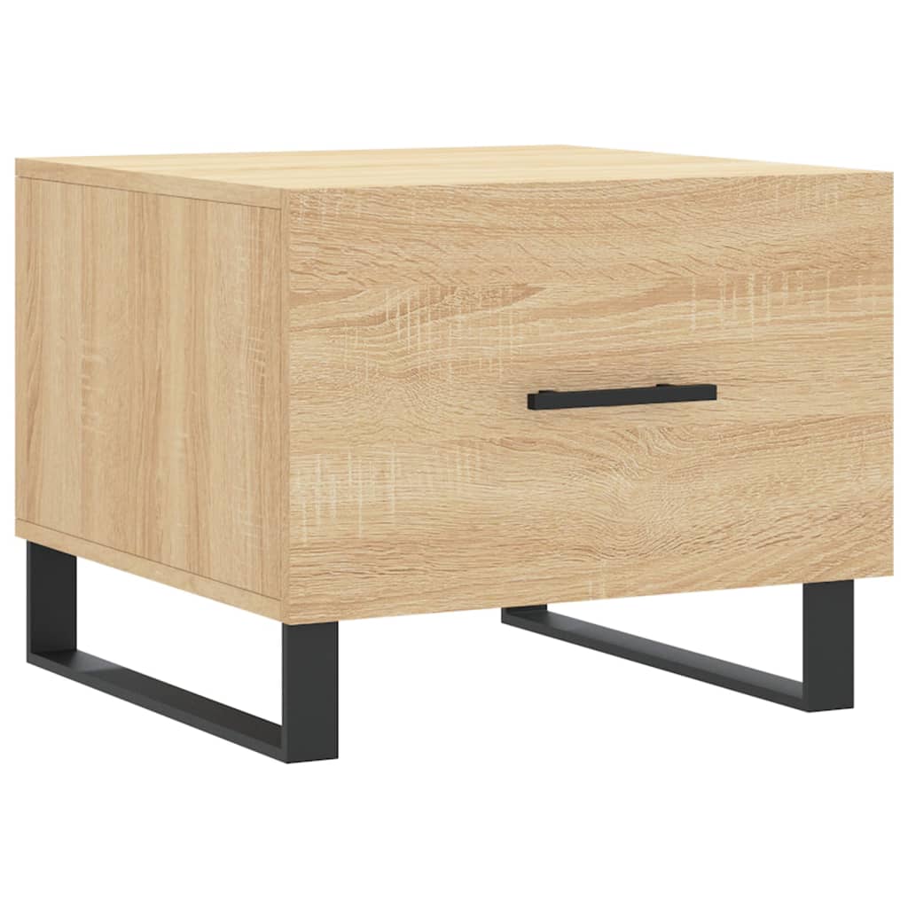 Coffee table, sonoma oak, 50x50x40 cm, processed wood