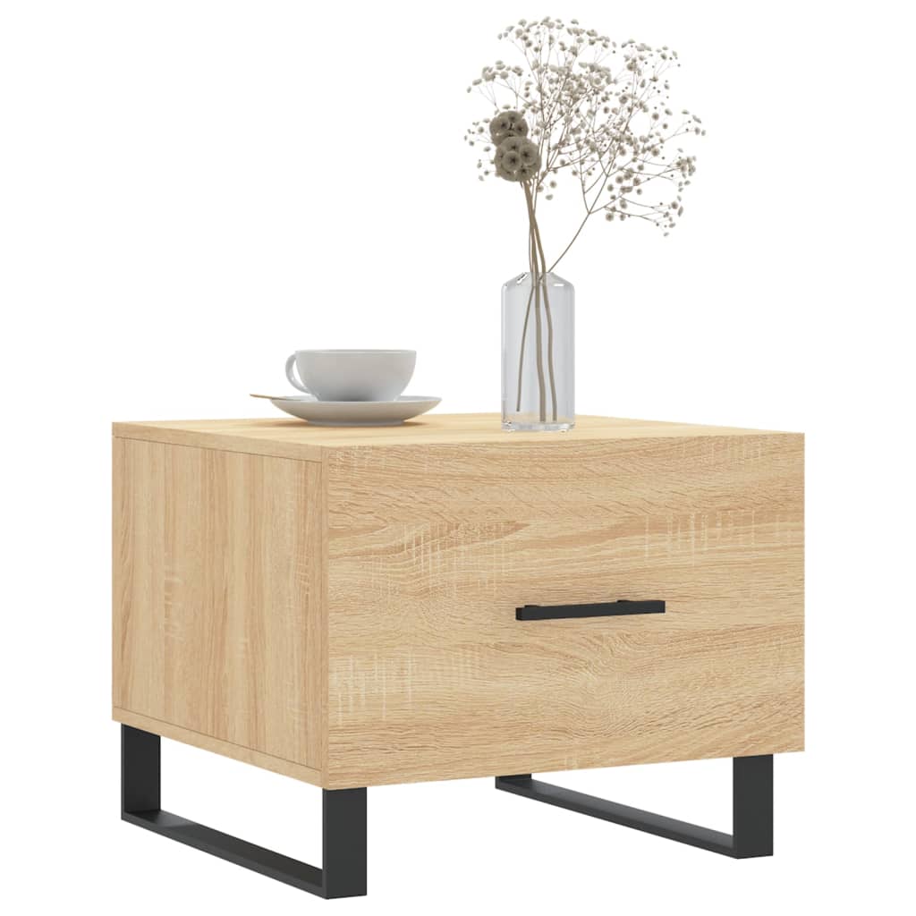 Coffee table, sonoma oak, 50x50x40 cm, processed wood