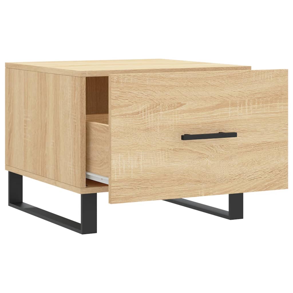 Coffee table, sonoma oak, 50x50x40 cm, processed wood