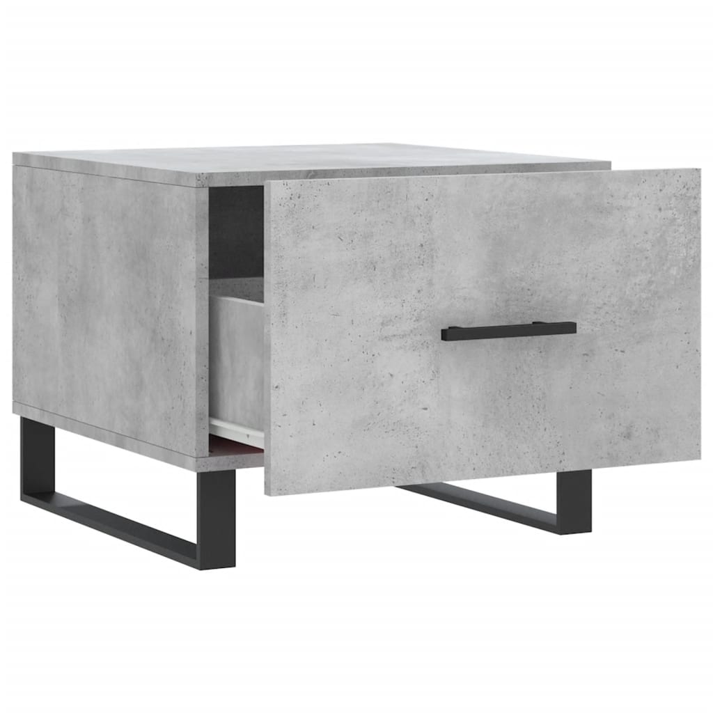 Coffee table, concrete gray, 50x50x40 cm, composite wood
