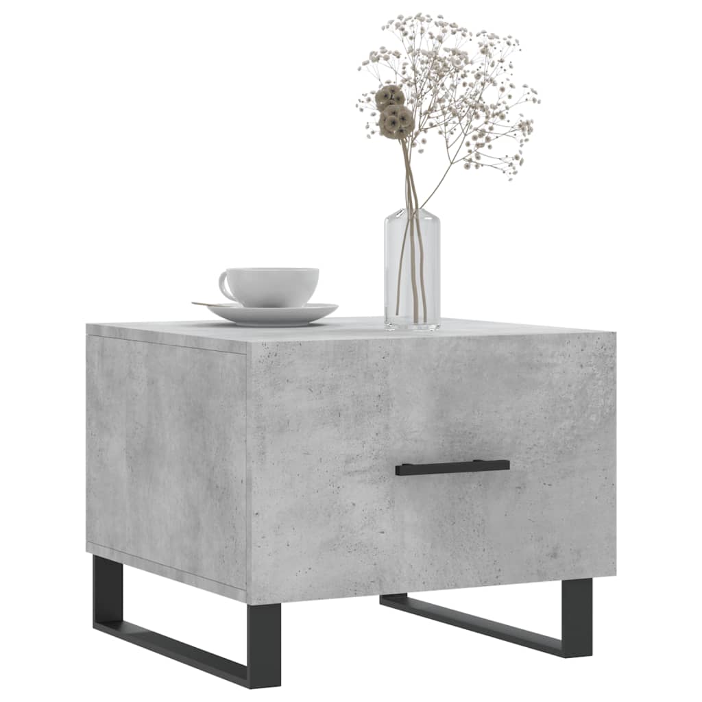 Coffee tables, 2 pcs., concrete gray, 50x50x40 cm, composite wood