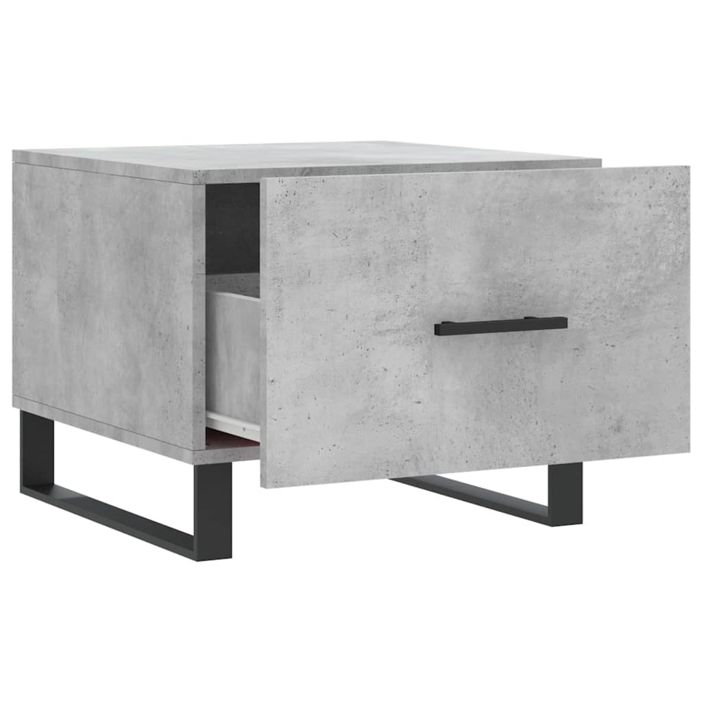 Coffee tables, 2 pcs., concrete gray, 50x50x40 cm, composite wood