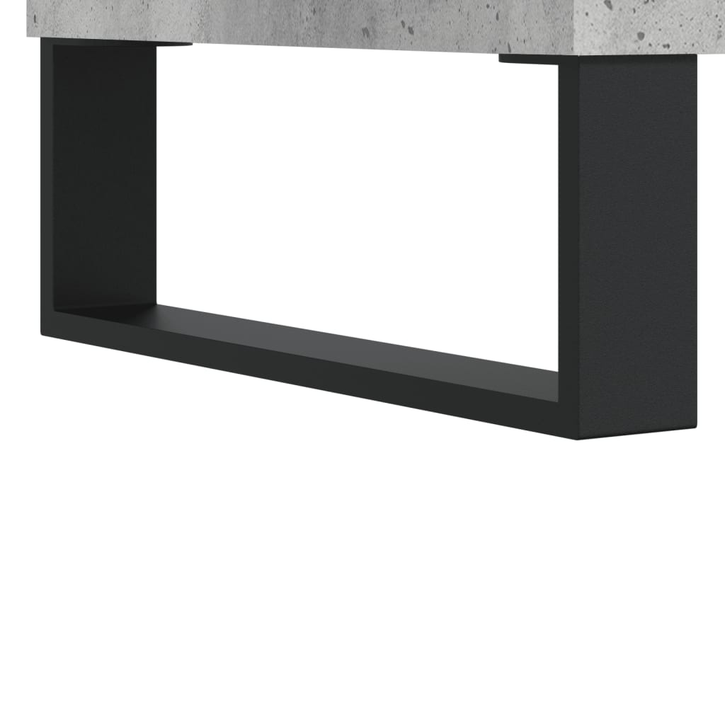 Coffee tables, 2 pcs., concrete gray, 50x50x40 cm, composite wood