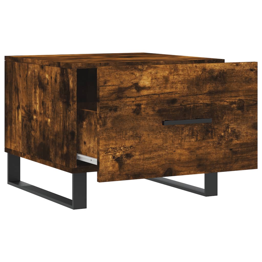 Coffee table, smoky oak, 50x50x40 cm, processed wood