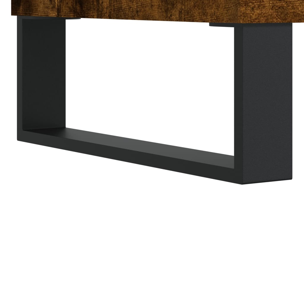 Coffee table, smoky oak, 50x50x40 cm, processed wood