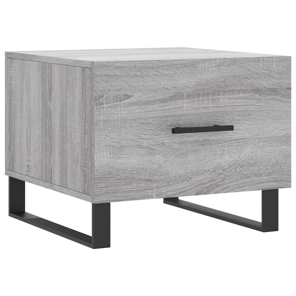Coffee table, sonoma grey, 50x50x40 cm, processed wood
