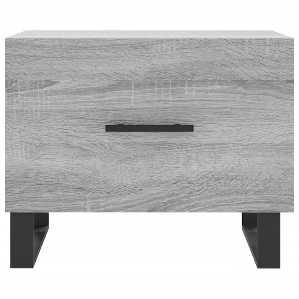 Coffee table, sonoma grey, 50x50x40 cm, processed wood