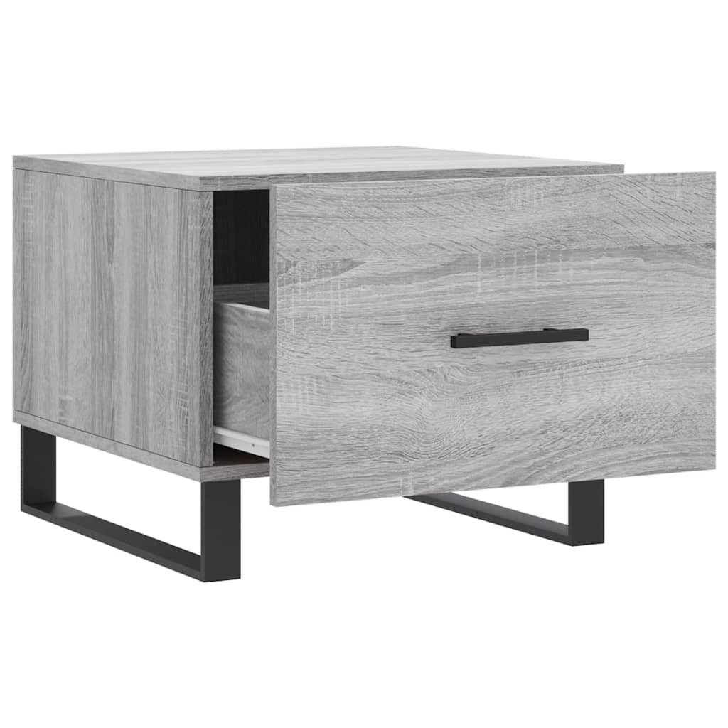 Coffee table, sonoma grey, 50x50x40 cm, processed wood