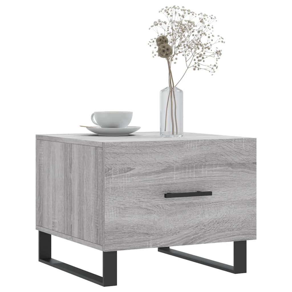 Coffee tables, 2 pcs., sonoma gray, 50x50x40 cm, composite wood
