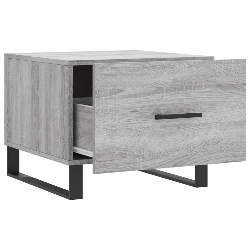 Coffee tables, 2 pcs., sonoma gray, 50x50x40 cm, composite wood