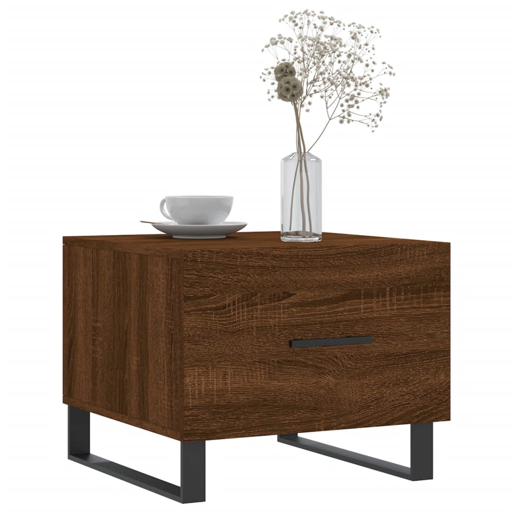 Coffee table, brown oak, 50x50x40 cm, processed wood