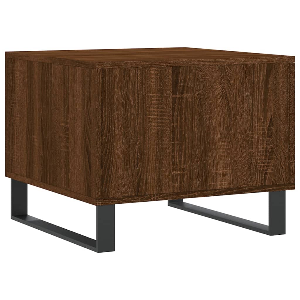 Coffee table, brown oak, 50x50x40 cm, processed wood