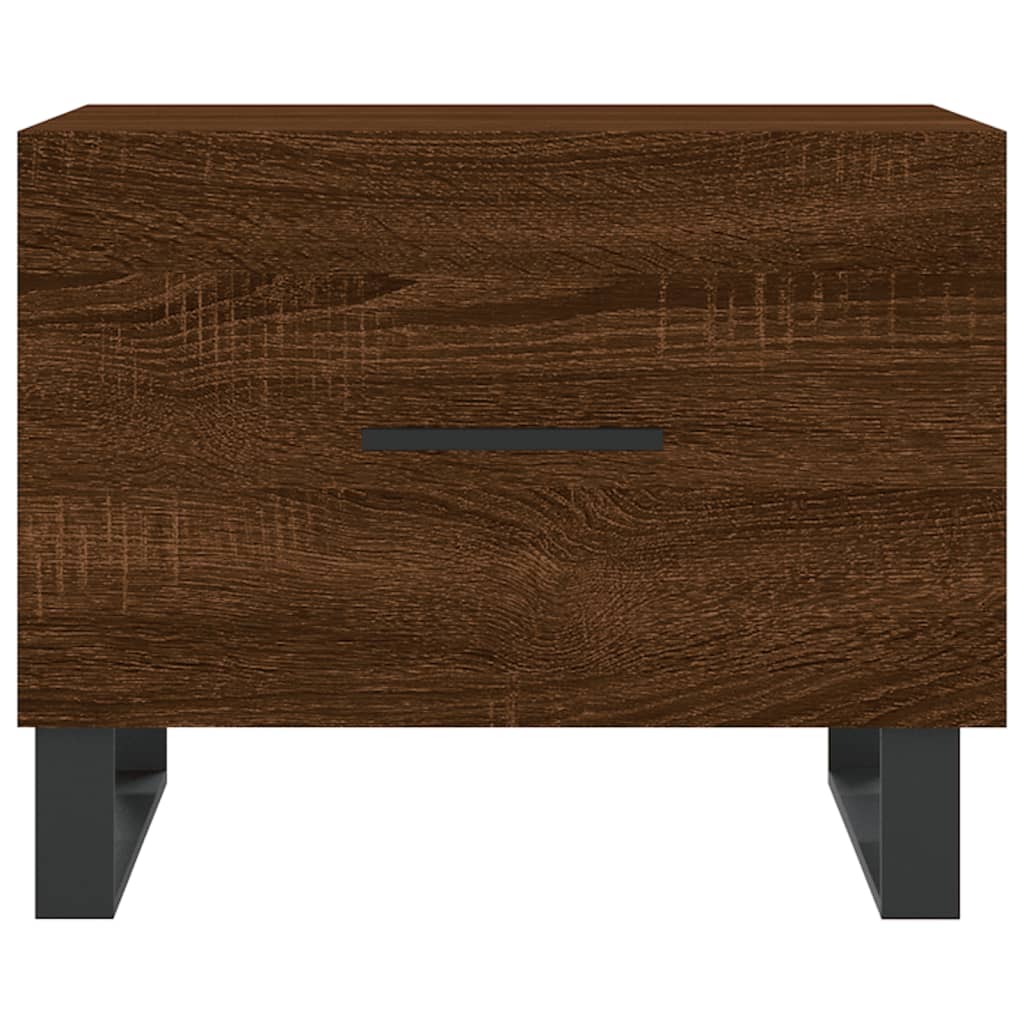 Coffee tables, 2 pcs. brown oak, 50x50x40 cm, composite wood